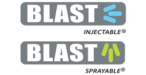 Blast injectable and Sprayable Logos